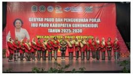 Gebyar PAUD Meriah di Gunungkidul, Bupati Kukuhkan Pokja Ibu PAUD 2025-2030